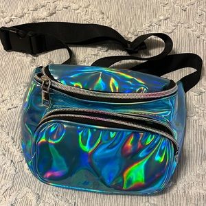 Neon Blue Fanny Pack